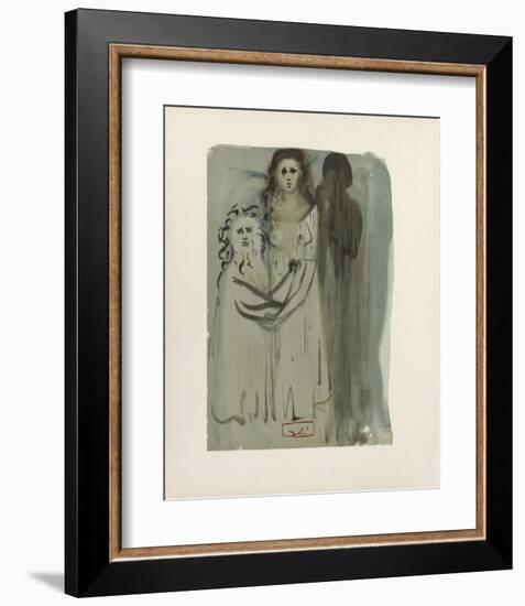 Divine Comedie, Purgatoire 16: Dans La Fumée Des Coléreux-Salvador Dalí-Framed Collectable Print