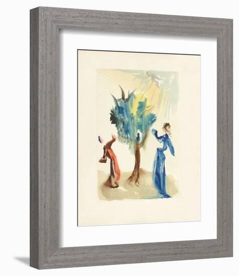 Divine Comedie, Purgatoire 24: L'arbre du chatiment-Salvador Dalí-Framed Collectable Print