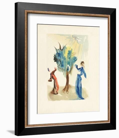 Divine Comedie, Purgatoire 24: L'arbre du chatiment-Salvador Dalí-Framed Collectable Print