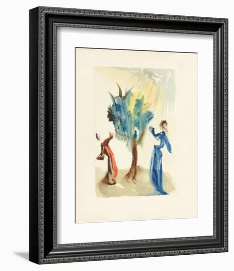 Divine Comedie, Purgatoire 24: L'arbre du chatiment-Salvador Dalí-Framed Collectable Print