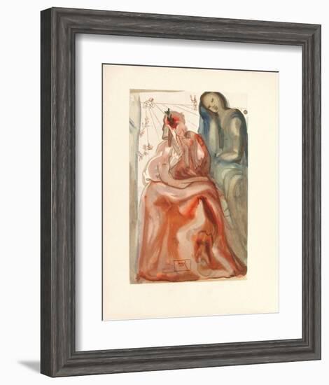 Divine Comedie, Purgatoire 31: La confession de Dante-Salvador Dalí-Framed Collectable Print