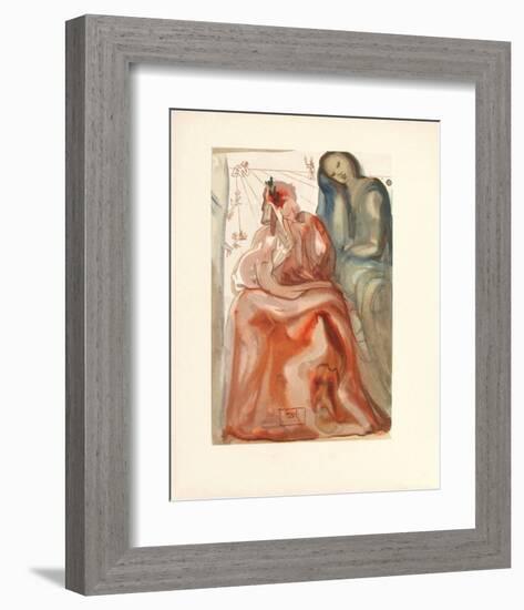 Divine Comedie, Purgatoire 31: La confession de Dante-Salvador Dalí-Framed Collectable Print