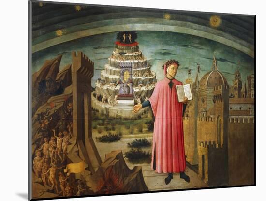 Divine Comedy-Dante Alighieri-Mounted Giclee Print