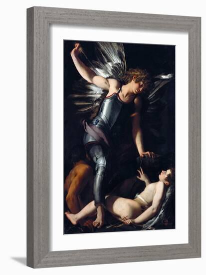 Divine Love Defeats Earthly Love-Giovanni Baglione-Framed Giclee Print