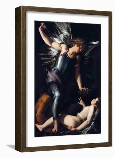 Divine Love Defeats Earthly Love-Giovanni Baglione-Framed Giclee Print