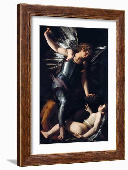 Divine Love Defeats Earthly Love-Giovanni Baglione-Framed Giclee Print