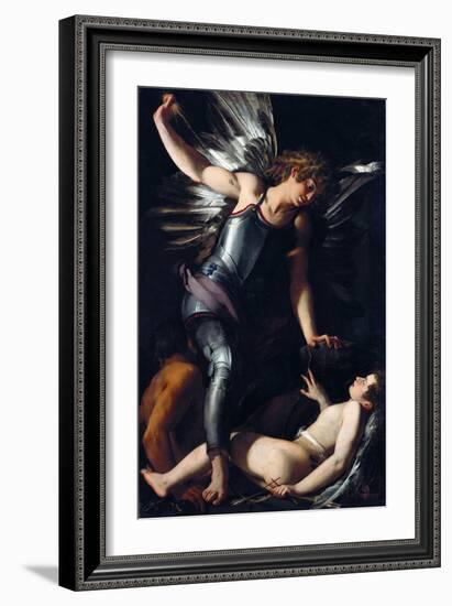 Divine Love Defeats Earthly Love-Giovanni Baglione-Framed Giclee Print