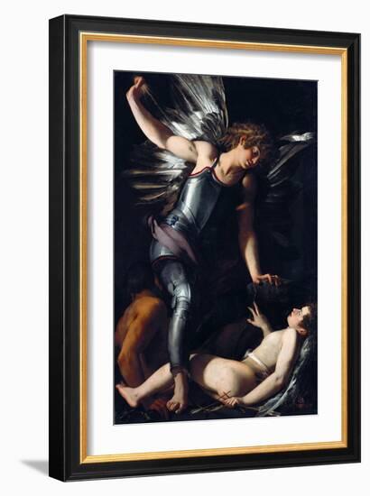 Divine Love Defeats Earthly Love-Giovanni Baglione-Framed Giclee Print