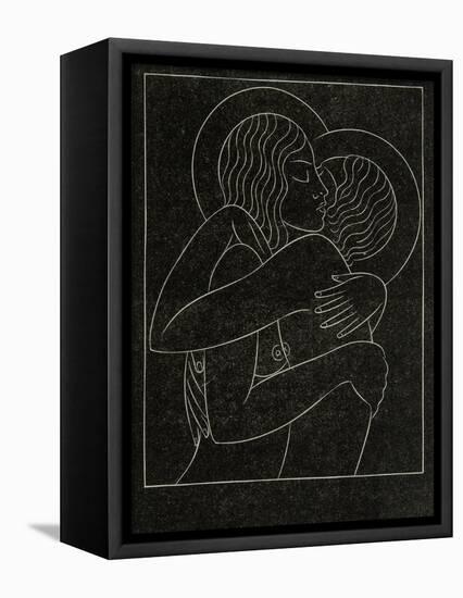 Divine Lovers, 1922-Eric Gill-Framed Premier Image Canvas