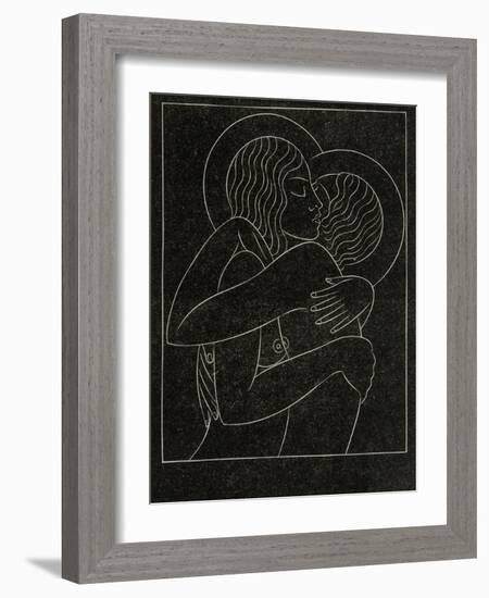 Divine Lovers, 1922-Eric Gill-Framed Giclee Print