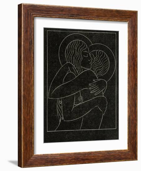 Divine Lovers, 1922-Eric Gill-Framed Giclee Print