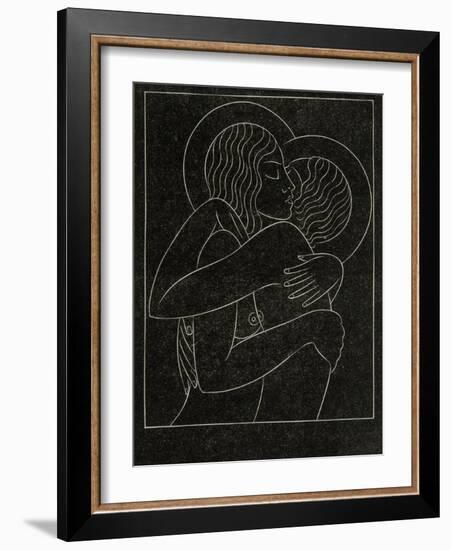 Divine Lovers, 1922-Eric Gill-Framed Giclee Print