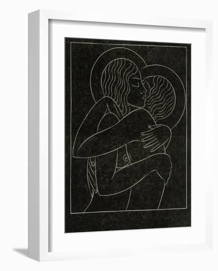 Divine Lovers, 1922-Eric Gill-Framed Giclee Print