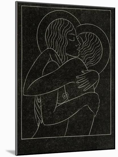 Divine Lovers, 1922-Eric Gill-Mounted Giclee Print
