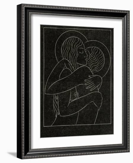Divine Lovers, 1922-Eric Gill-Framed Giclee Print