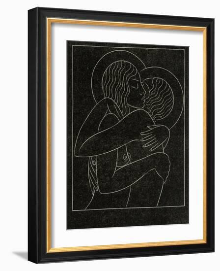 Divine Lovers, 1922-Eric Gill-Framed Giclee Print