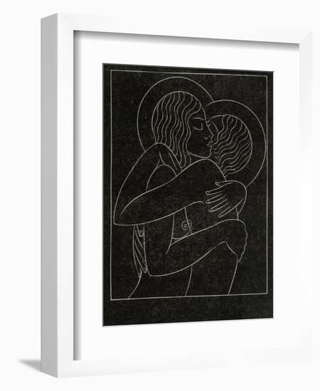 Divine Lovers, 1922-Eric Gill-Framed Giclee Print