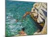 Diving and Swimming,,Skiathos. 2016-Andrew Macara-Mounted Giclee Print