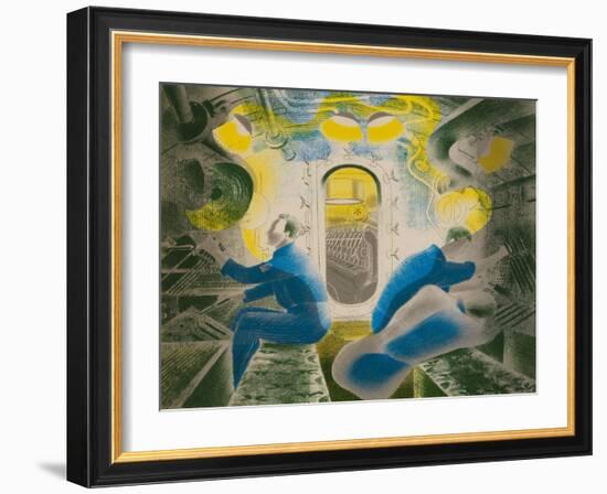 Diving Controls Number 1, 1941-Eric Ravilious-Framed Giclee Print