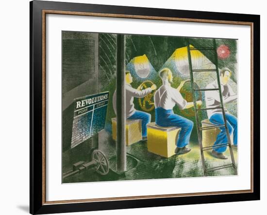 Diving Controls Number 2, 1941-Eric Ravilious-Framed Giclee Print