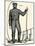 Diving Gear with suit and air pump-null-Mounted Art Print