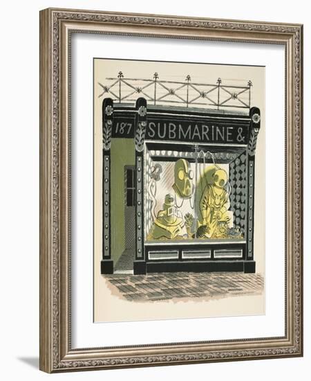 Diving Shop-Eric Ravilious-Framed Giclee Print