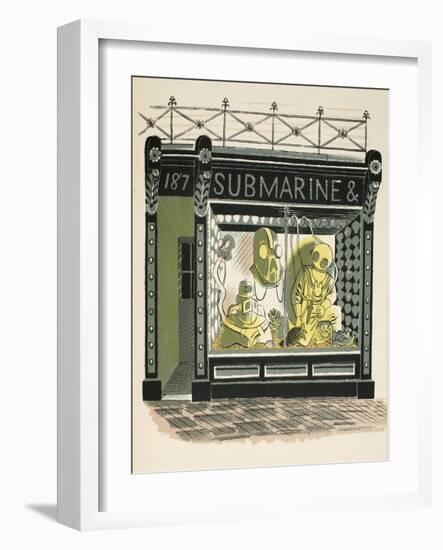 Diving Shop-Eric Ravilious-Framed Giclee Print