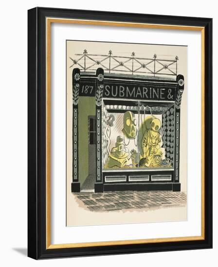 Diving Shop-Eric Ravilious-Framed Giclee Print