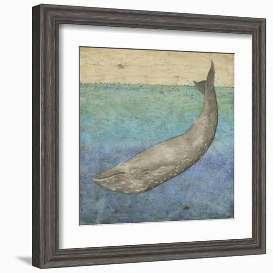 Diving Whale I-Megan Meagher-Framed Art Print