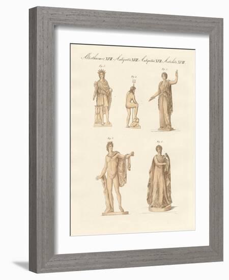 Divinities of the Greeks and Romans-null-Framed Giclee Print