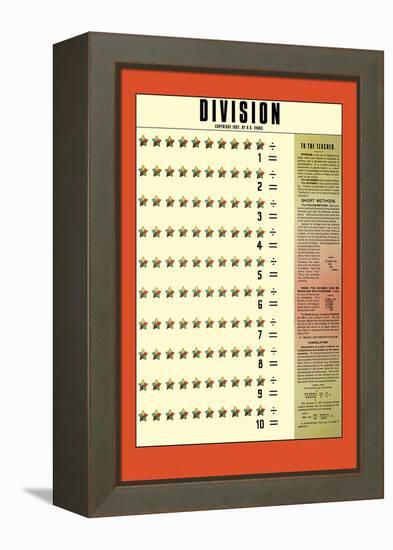 Division-null-Framed Stretched Canvas