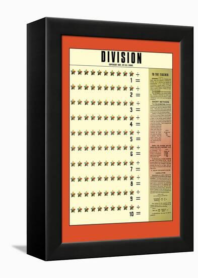 Division-null-Framed Stretched Canvas