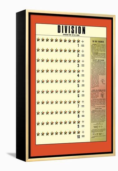 Division-null-Framed Stretched Canvas