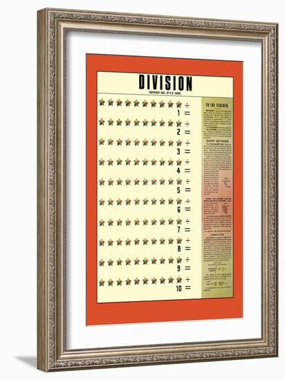 Division-null-Framed Art Print