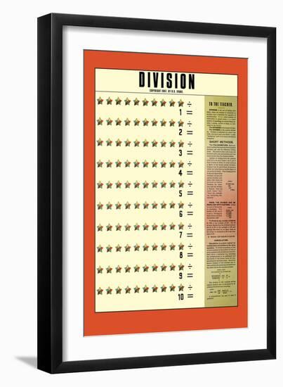 Division-null-Framed Art Print