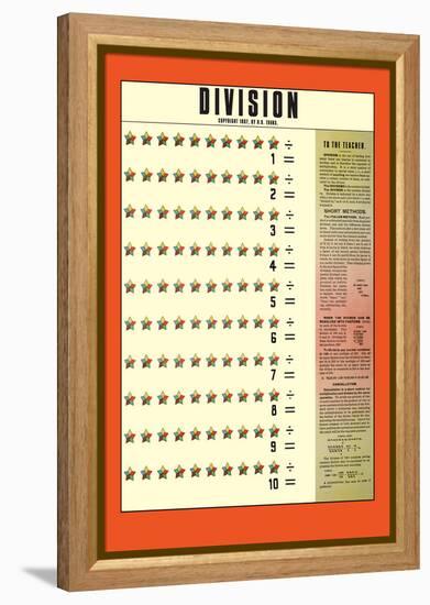 Division-null-Framed Stretched Canvas