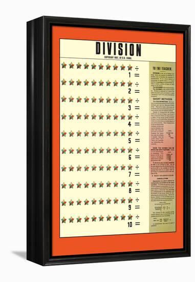 Division-null-Framed Stretched Canvas