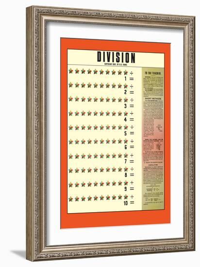 Division-null-Framed Art Print