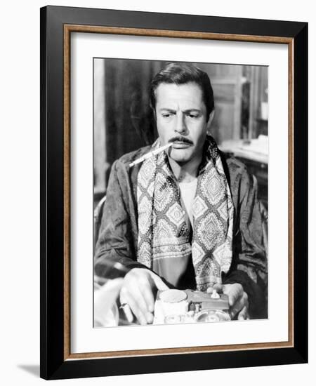 Divorce - Italian Style, Marcello Mastroianni, 1961-null-Framed Photo