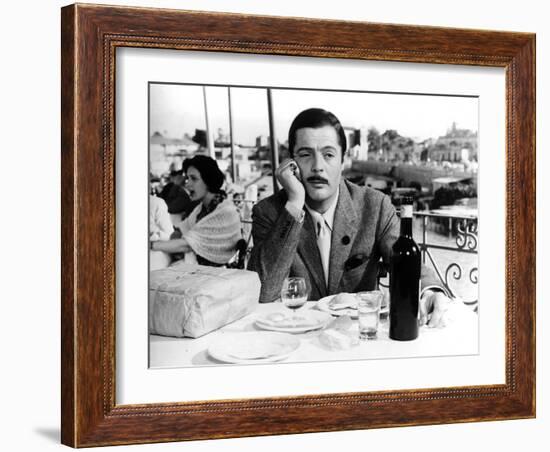 Divorce - Italian Style, Marcello Mastroianni, 1961-null-Framed Photo