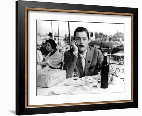 Divorce - Italian Style, Marcello Mastroianni, 1961-null-Framed Photo