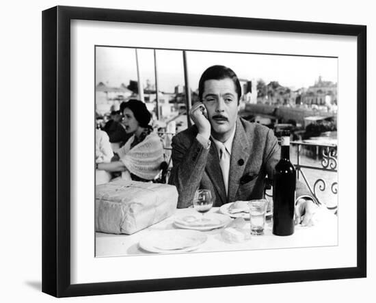 Divorce - Italian Style, Marcello Mastroianni, 1961-null-Framed Photo