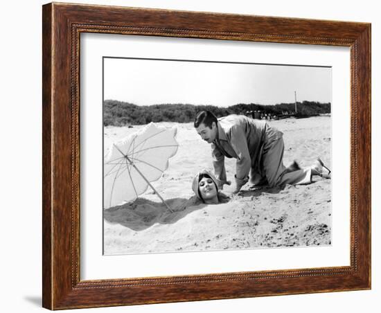 Divorce - Italian Style, Marcello Mastroianni, Daniela Rocca, 1961-null-Framed Photo