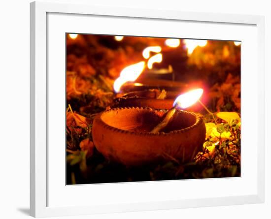 Diwali Lamps-thefinalmiracle-Framed Photographic Print