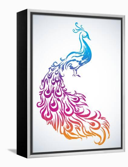 Diwali Peacock-yienkeat-Framed Premier Image Canvas