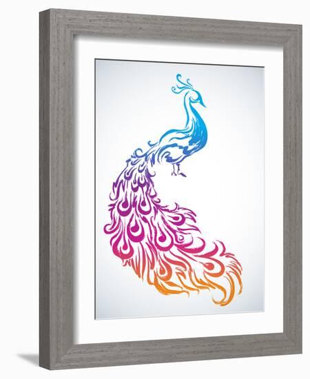 Diwali Peacock-yienkeat-Framed Photographic Print