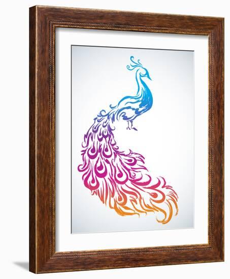 Diwali Peacock-yienkeat-Framed Photographic Print