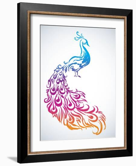 Diwali Peacock-yienkeat-Framed Photographic Print