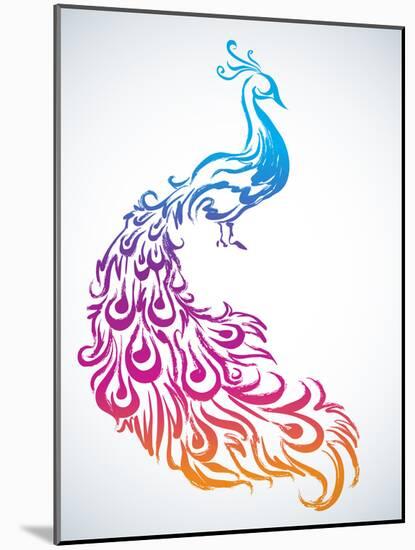 Diwali Peacock-yienkeat-Mounted Photographic Print