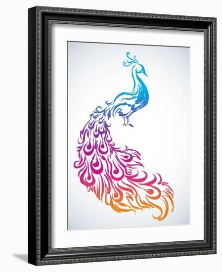 Diwali Peacock-yienkeat-Framed Photographic Print